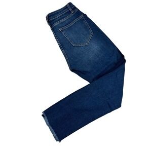 Vineyard Vines Womens Jeans Size 29 Dark Wash Raw Hem Straight‎ Leg